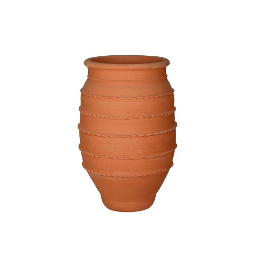 Oluklu Oval Terakota Bahçe Saksısı