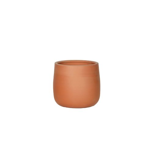 Doğal Yuvarlak Terracotta Saksı