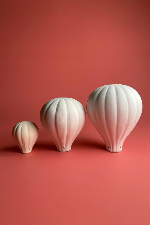 10 Parça Balon Figürlü Boyanabilir Seramik Bisküvi Seti