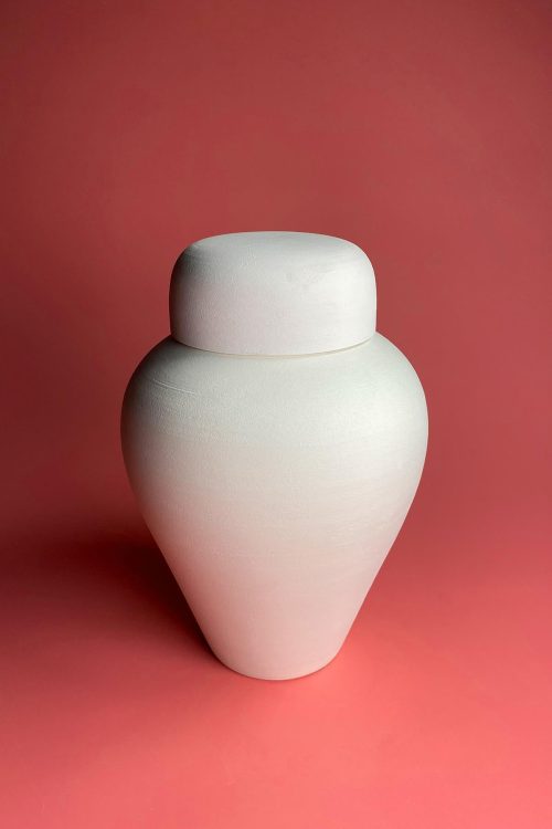 30 cm Boyanabilir Seramik Kapaklı Kavanoz - 10 Adet