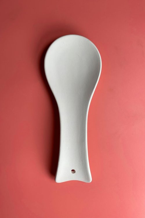 10 Adet Seramik Kaşıklık v3 - Boyanabilir Bisküvi Seramik